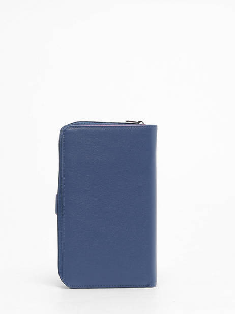 Continental Wallet Leather Hexagona Blue multico 227436 other view 2