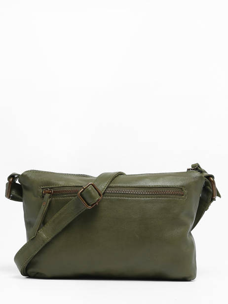 Shoulder Bag Cow Leather Basilic pepper Green cow BCOW68 other view 4