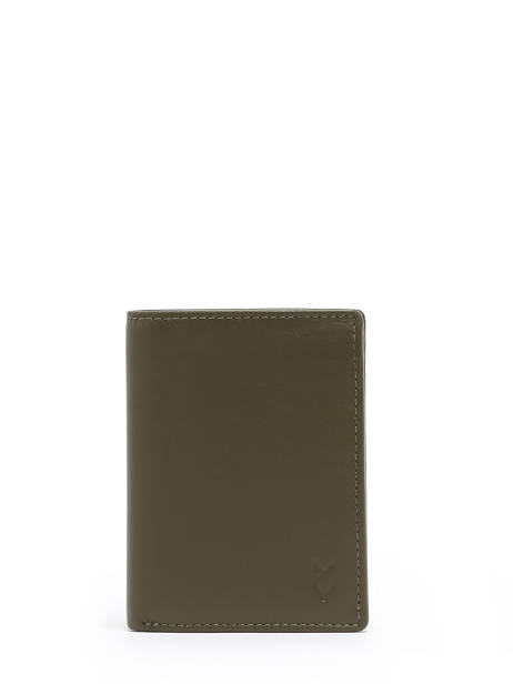 Wallet Leather Yves renard Green smooth 159