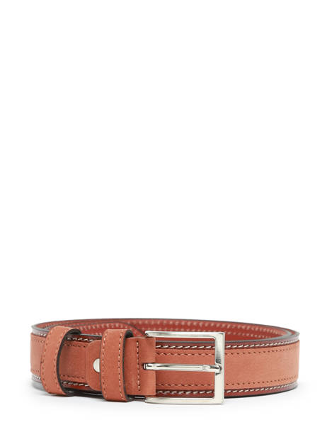 Men's Belt Jean Petit prix cuir Brown belt 3709-35