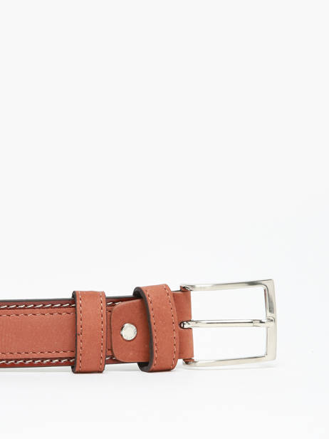 Men's Belt Jean Petit prix cuir Brown belt 3709-35 other view 2