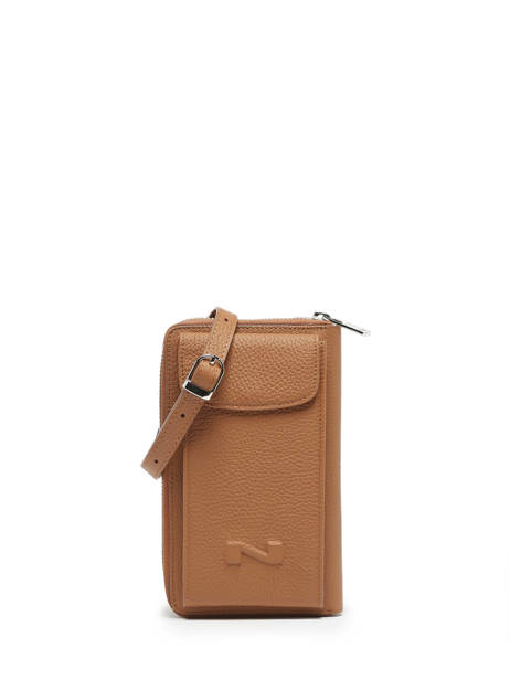 Etui Téléphone Pocket Cuir Nathan baume Marron n city 3