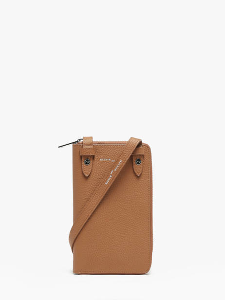 Etui Téléphone Pocket Cuir Nathan baume Marron n city 3 vue secondaire 4
