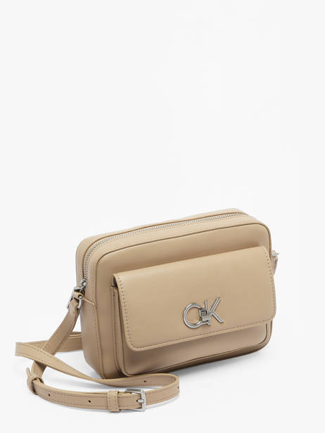 Crossbody Bag Re-lock Recycled Polyester Calvin klein jeans Beige re-lock K611083 other view 2