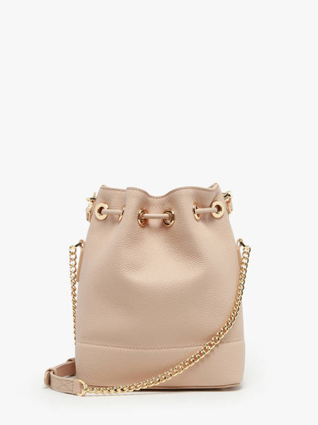 Small Leather Bucket Bag Ninon Lancel Beige ninon A10922 other view 5