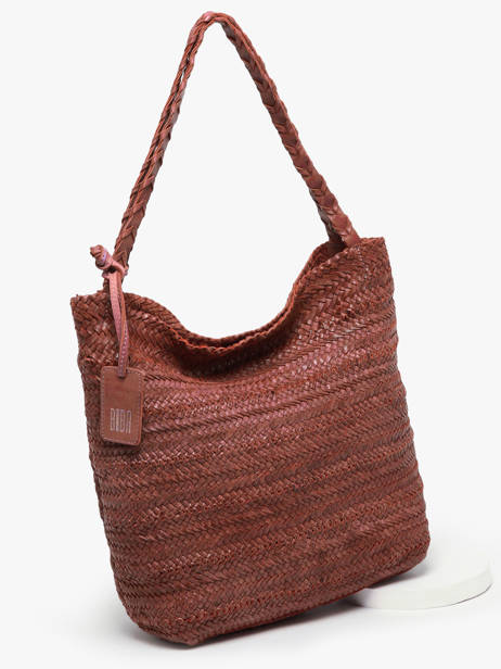 Sac PortÃ© Ã©paule Heritage Cuir Biba Marron heritage RUB1L vue secondaire 2
