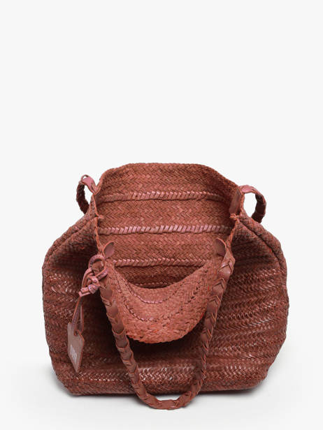 Sac PortÃ© Ã©paule Heritage Cuir Biba Marron heritage RUB1L vue secondaire 3