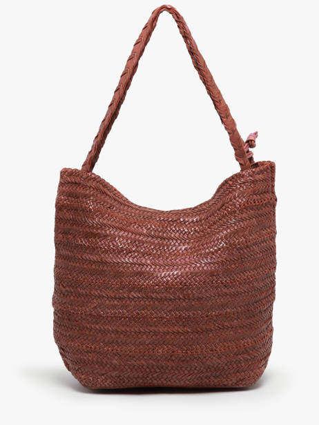 Sac PortÃ© Ã©paule Heritage Cuir Biba Marron heritage RUB1L vue secondaire 4