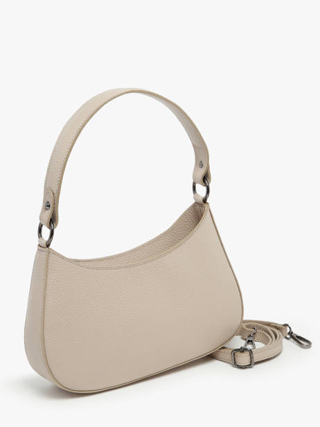 Sac PortÃ© Ã©paule Caviar Cuir Milano Beige caviar CA23120 vue secondaire 2
