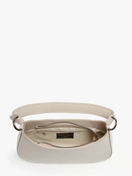 Sac PortÃ© Ã©paule Caviar Cuir Milano Beige caviar CA23120 vue secondaire 3
