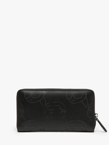 Portefeuille Cuir K/ikonik Perforé Cuir Karl lagerfeld Noir k ikonic 2.0 241W3201 vue secondaire 2