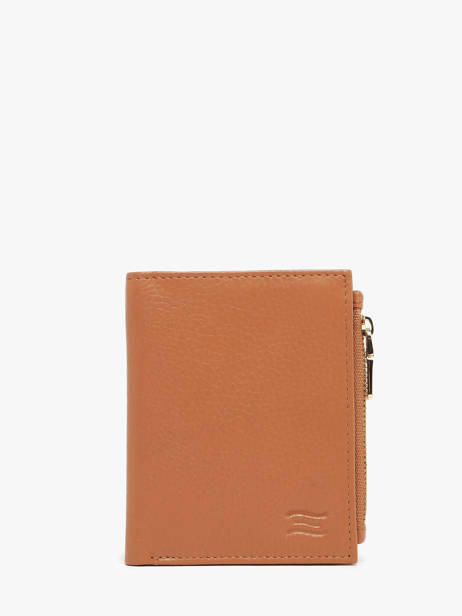 Leather Caviar Zip Wallet Crinkles Orange caviar 14269