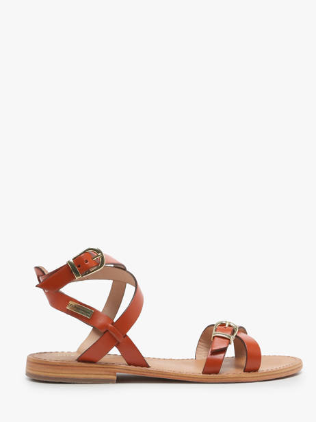 Leather Hepana Sandals Les tropeziennes Red women HEPANA