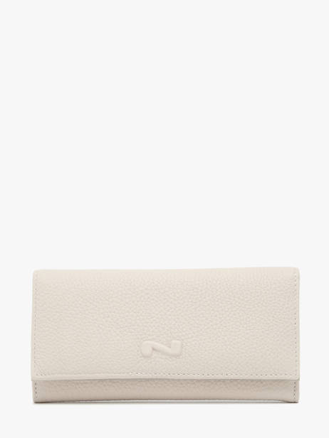 Leather N City Continental Wallet Nathan baume Beige original n 185N