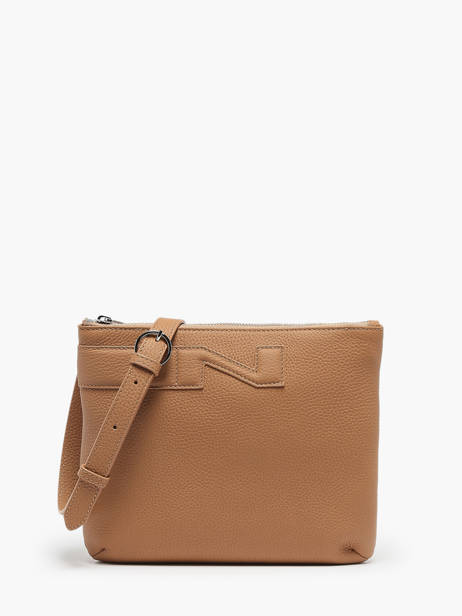 Sac Bandoulière Napoli Cuir Nathan baume Marron n city 2