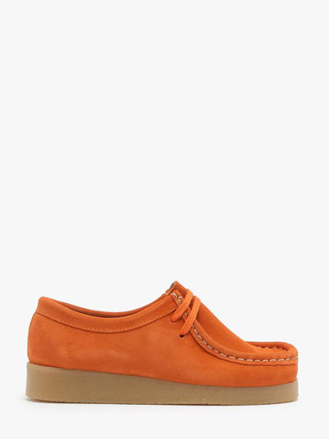 Derby Shoes In Leather Another step Orange unisex 7010