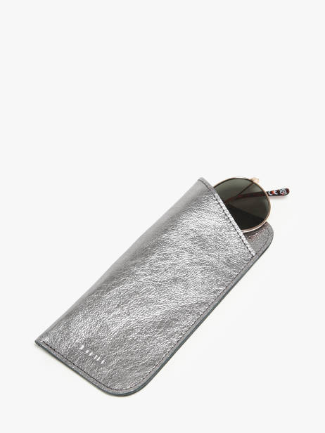 Sunglass Case Etincelle Irisée Leather Etrier Silver etincelle irisee EETI5001 other view 1