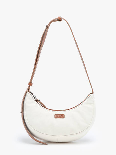 Small Shoulder Bag Sosoomao Cotton And Leather Etrier Brown sosoomao coton ECSC057S