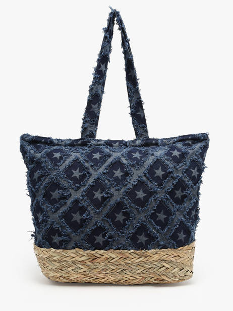 Shoulder Bag Saint Barth Cotton Miniprix Blue saint barth B475