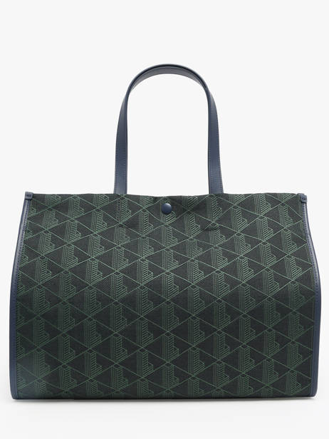 Sac Porté Main Heritage Monogramme Coton Lacoste Bleu heritage monogramme NF4515HK vue secondaire 4