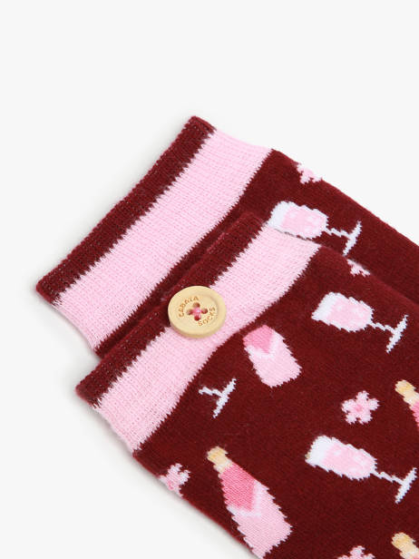 Socks Cabaia Red socks women MIC other view 1