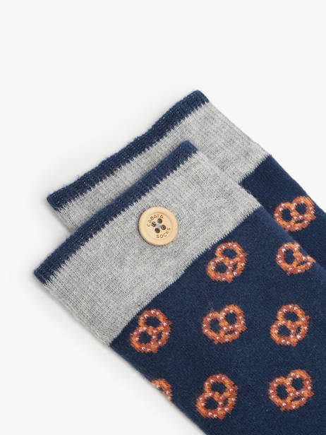 Socks Cabaia Blue socks men MAT other view 1