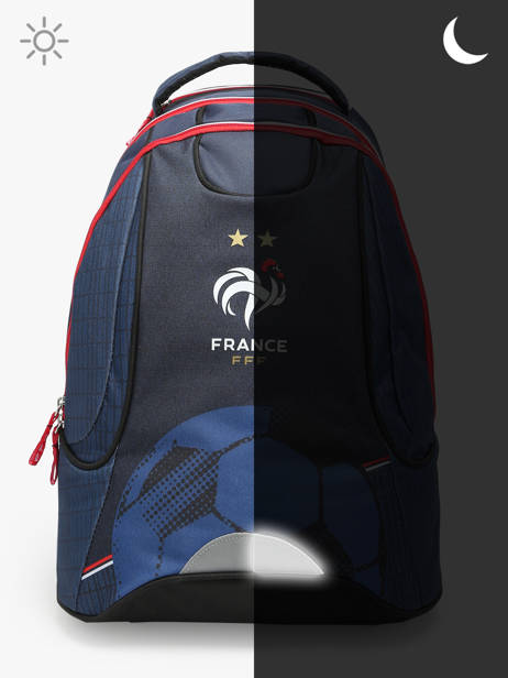 2-compartment Wheeled Schoolbag Federat. france football Blue fff 23CX204R other view 5