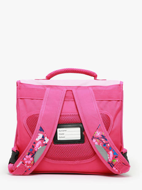 2-compartment Satchel Snowball Pink butterfly 46435 other view 4