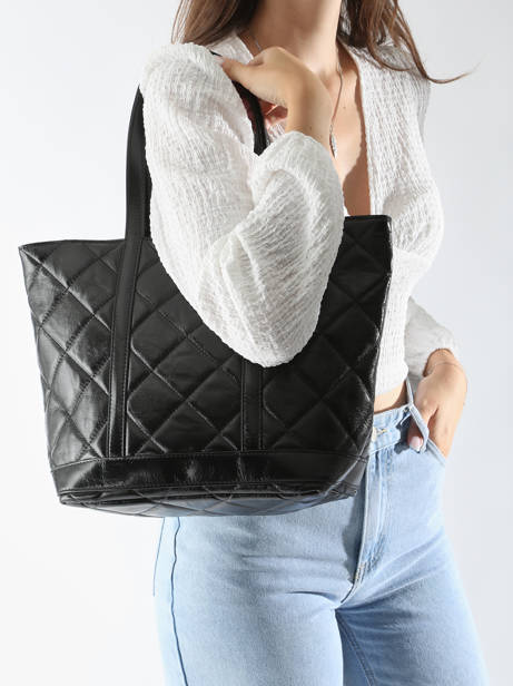 Cabas Cabas Cuir Cuir Vanessa bruno Argent cabas cuir 84V40378 vue secondaire 1