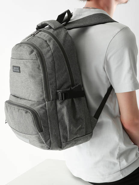 2-compartment Backpack Miniprix Gray backpack 336 other view 1