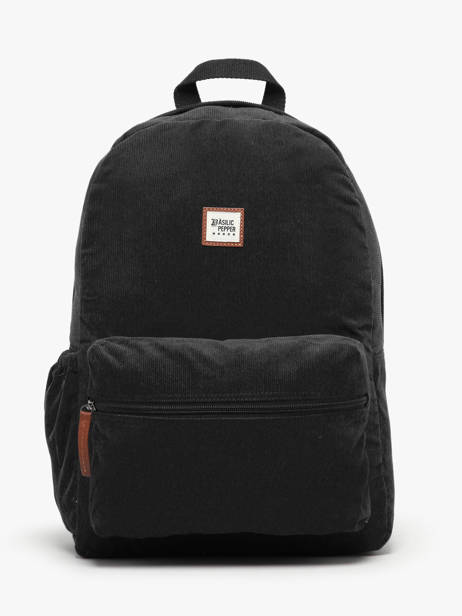 2-compartment Backpack Basilic pepper Black delhi BDEH02