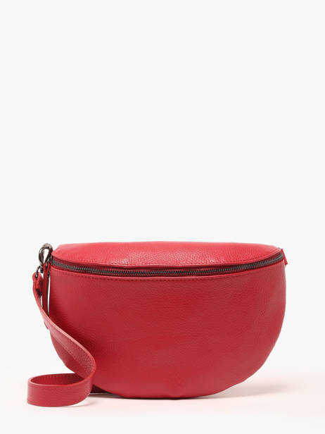 Leather Caviar Belt Bag Milano Red caviar CA21123