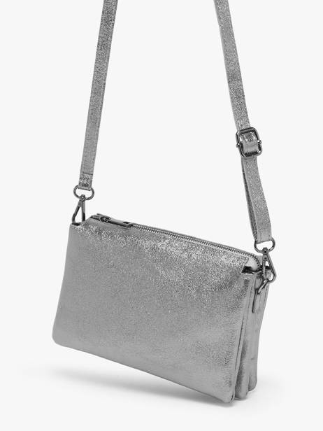 Sac BandouliÃ¨re Nine Milano Argent nine NI23116 vue secondaire 2