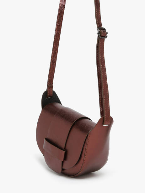 Sac Bandoulière Nine Cuir Milano Marron nine NI24064 vue secondaire 2