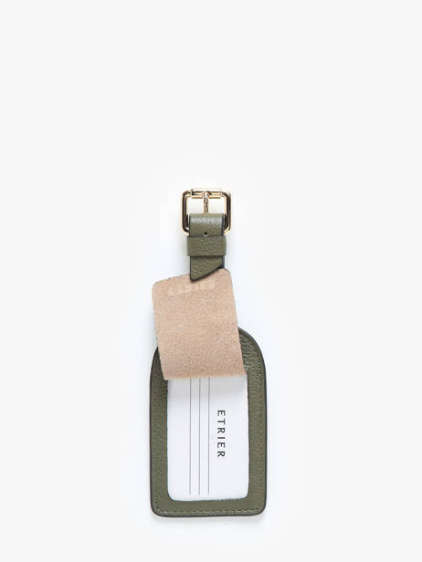 Luggage Tag Tradition Cuir Etrier Green tradition ETRA901M other view 1