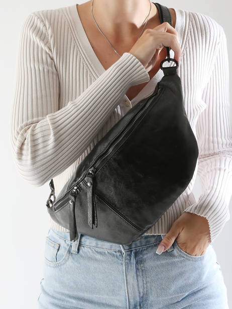 Sac Banane Milano Noir nine NI24062 vue secondaire 1
