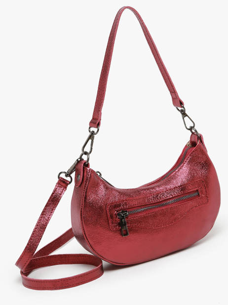 Sac Porté épaule Nine Cuir Milano Rouge nine NI24061 vue secondaire 2