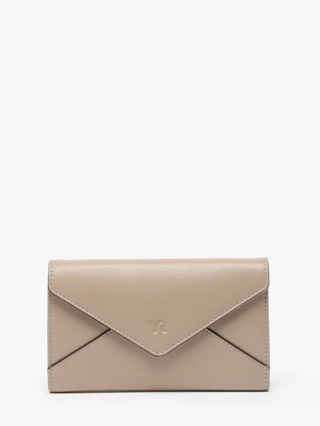 Wallet Leather Yves renard Beige enveloppe 29283