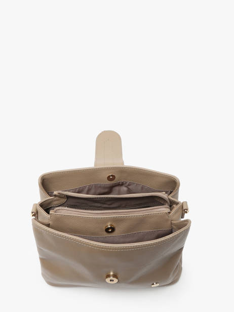 Sac PortÃ© Ã©paule Luna Cuir Hexagona Marron luna 6820081 vue secondaire 3
