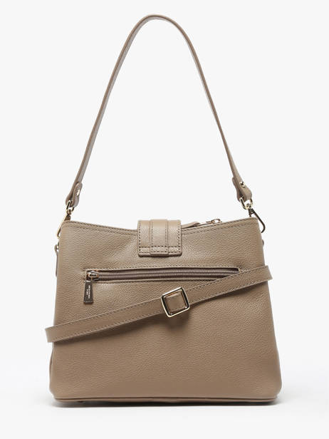 Sac PortÃ© Ã©paule Luna Cuir Hexagona Marron luna 6820081 vue secondaire 4
