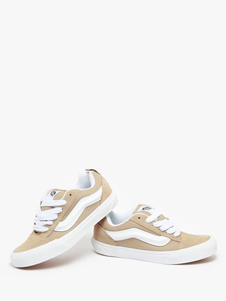 Sneakers Knu Skool En Cuir Vans Beige unisex CRPKHK1 vue secondaire 3