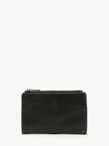 Portefeuille Cuir Mila louise Noir vintage 3760XC
