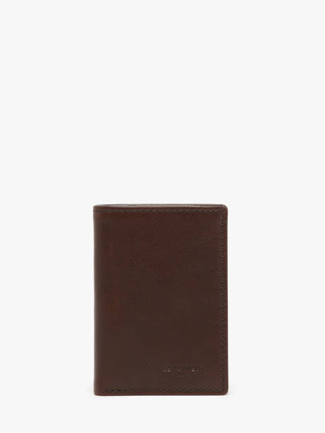 Card Holder Leather Le tanneur Brown gary TRA3514