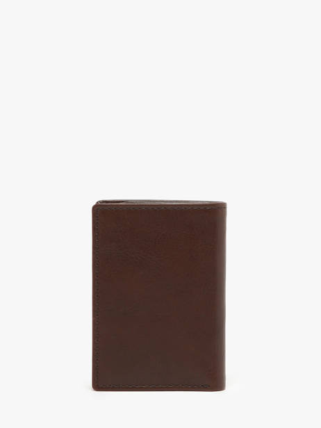 Card Holder Leather Le tanneur Brown gary TRA3514 other view 2