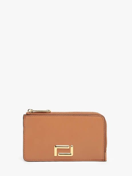 Leather Angèle Card Holder Lancel Brown angele A13158
