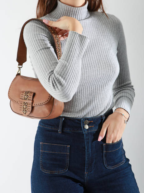 Sac Bandoulière Heritage Cuir Biba Marron heritage COD1L vue secondaire 1