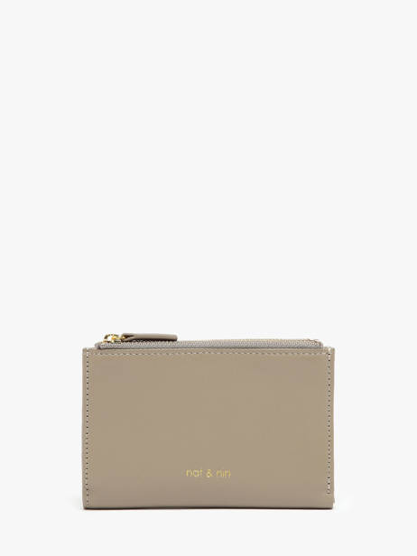 Wallet Leather Nat et nin Beige vintage SANDY