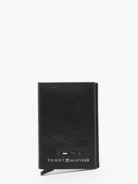 Wallet Leather Tommy hilfiger Black th premium AM12760