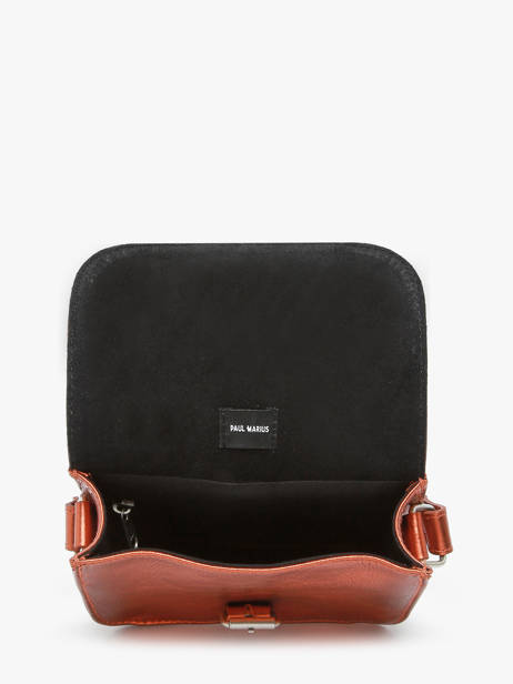 Sac BandouliÃ¨re L'essentiel Ginger Cuir Paul marius Orange ginger ESSENGIN vue secondaire 3