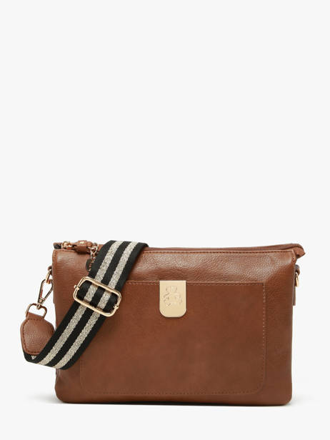 Sac BandouliÃ¨re Ajoure Lulu castagnette Marron ajoure WINTER